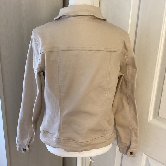 DG2 by Diane Gilman Beige Jean Jacket - Picture 3 of 11
